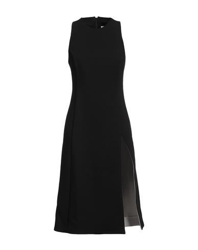 Ami Alexandre Mattiussi Woman Midi Dress Black Size 4 Virgin Wool