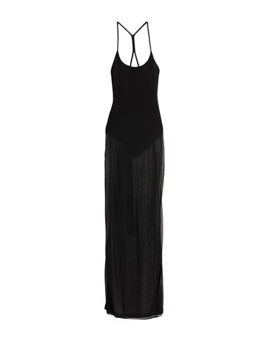 Jacquemus Woman Maxi Dress Black Size 8 Viscose, Polyamide, Elastane In Black