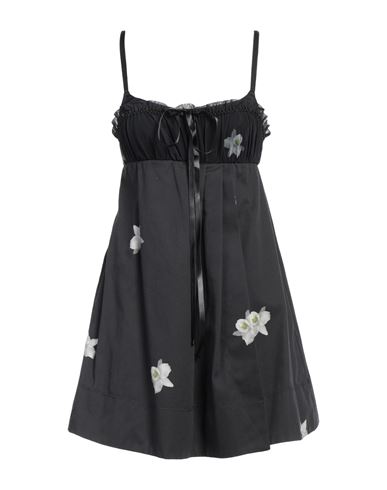 Reimagine Pinko X Patrick Mcdowell Woman Mini Dress Black Size L Cotton In Black