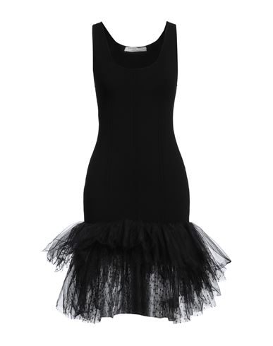 PHILOSOPHY DI LORENZO SERAFINI PHILOSOPHY DI LORENZO SERAFINI WOMAN MIDI DRESS BLACK SIZE 6 VISCOSE, POLYESTER 