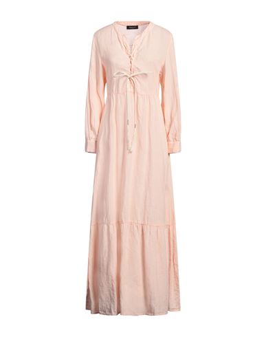 Fabiana Filippi Terra Woman Maxi Dress Pink Size 10 Linen In Pink