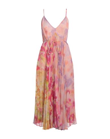 TWINSET TWINSET WOMAN MIDI DRESS PINK SIZE 12 POLYESTER 