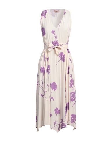 Twinset Woman Midi Dress Blush Size 14 Viscose In Pink