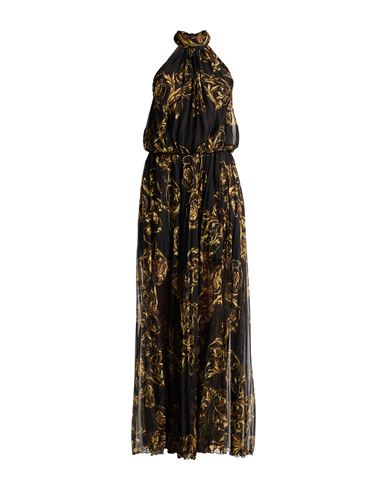 Shop Versace Jeans Couture Woman Maxi Dress Black Size 8 Polyester