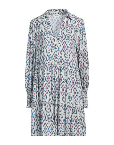 Replay Woman Mini Dress Off White Size S Viscose In Off White