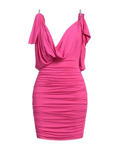 Attico The  Woman Mini Dress Fuchsia Size 6 Viscose, Elastane In Pink