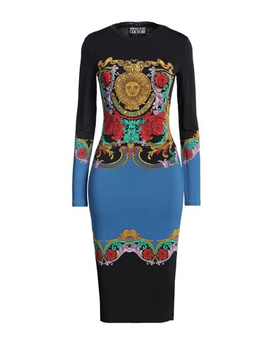 Shop Versace Jeans Couture Woman Midi Dress Black Size 8 Viscose, Elastane