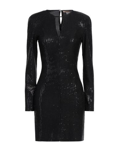 Pennyblack Woman Mini Dress Black Size 6 Polyamide, Elastane, Metallic Fiber In Black