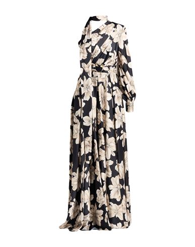 W Les Femmes By Babylon Woman Maxi Dress Black Size 8 Polyamide In Black
