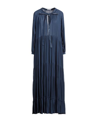 Replay Woman Maxi Dress Navy Size S Viscose
