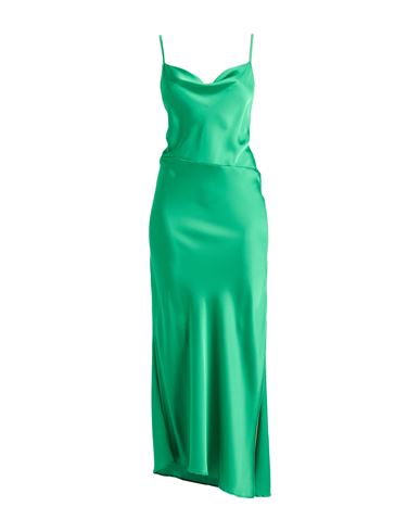 Shop Simona Corsellini Woman Maxi Dress Green Size 8 Polyester