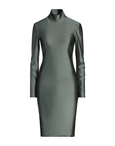 Face To Face Style Woman Midi Dress Sage Green Size 8 Polyamide, Elastane In Sage Green