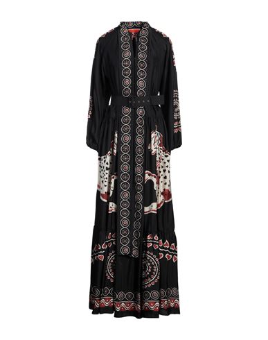 La Doublej La Double J Woman Maxi Dress Black Size M Silk In Black