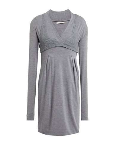 Dub Dub Woman Mini Dress Grey Size 8 Viscose, Polyamide, Wool In Grey