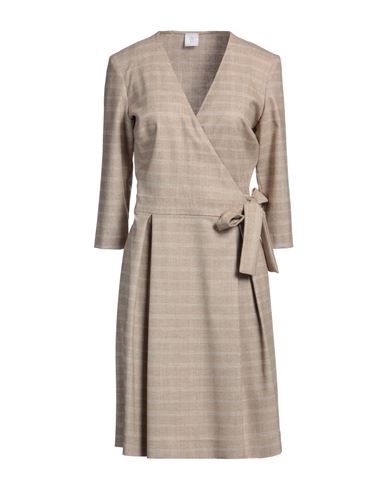 Eleventy Woman Mini Dress Sand Size 2 Wool, Cashmere, Elastane, Polyamide, Polyester In Neutral