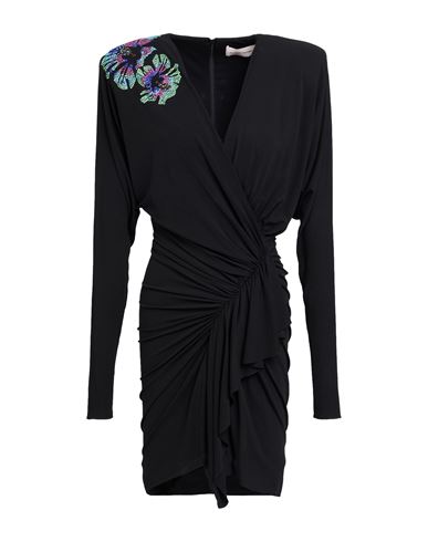 Alexandre Vauthier Woman Mini Dress Black Size 8 Viscose, Elastane
