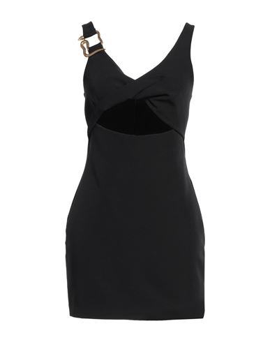 Shop Just Cavalli Woman Mini Dress Black Size 10 Polyester, Elastane