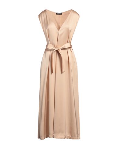 Shop Fabiana Filippi Woman Midi Dress Apricot Size 12 Viscose, Ecobrass In Orange
