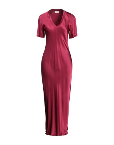 Dixie Woman Maxi Dress Garnet Size S Viscose, Elastane In Red