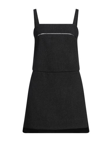 Shop Max Mara Sfilata Woman Mini Dress Lead Size 6 Virgin Wool, Elastane In Grey