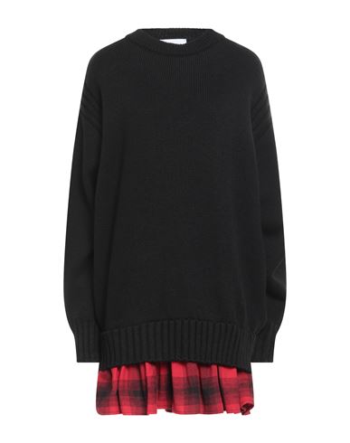 Shop Gaelle Paris Gaëlle Paris Woman Mini Dress Black Size 1 Polyacrylic, Viscose, Wool, Alpaca Wool, Cotton