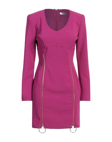 Shop Simona Corsellini Woman Mini Dress Mauve Size 4 Polyester, Elastane In Purple