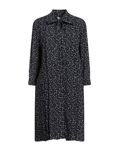 Shop Maison Kitsuné Woman Midi Dress Midnight Blue Size 8 Viscose