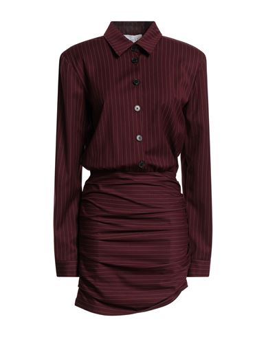 Shop Gaelle Paris Gaëlle Paris Woman Mini Dress Burgundy Size 4 Polyester, Rayon, Elastane In Red
