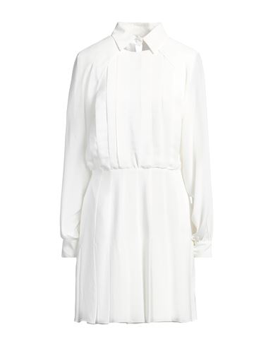 JIJIL JIJIL WOMAN MINI DRESS WHITE SIZE 6 ACETATE, SILK 