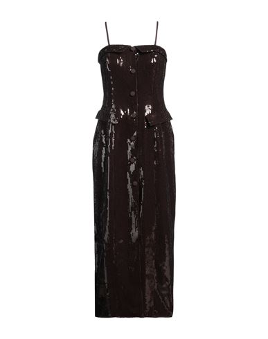 Midi-Kleid Damen Schokobraun 34,36,38 Damen