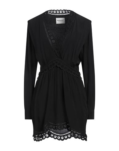 ISABEL MARANT ÉTOILE MARANT ÉTOILE WOMAN MINI DRESS BLACK SIZE 6 VISCOSE, POLYESTER 