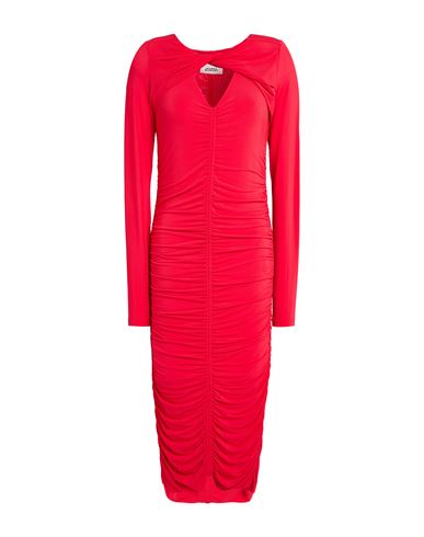 ISABEL MARANT ISABEL MARANT WOMAN MIDI DRESS RED SIZE 8 VISCOSE, ELASTANE 