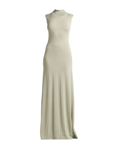 Fabiana Filippi Woman Maxi Dress Military Green Size 2 Cashmere, Silk