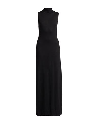 Fabiana Filippi Woman Maxi Dress Black Size 2 Cashmere, Silk