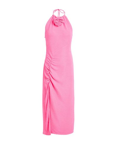 Shop Lança Perfume Woman Midi Dress Fuchsia Size S Polyester, Elastane