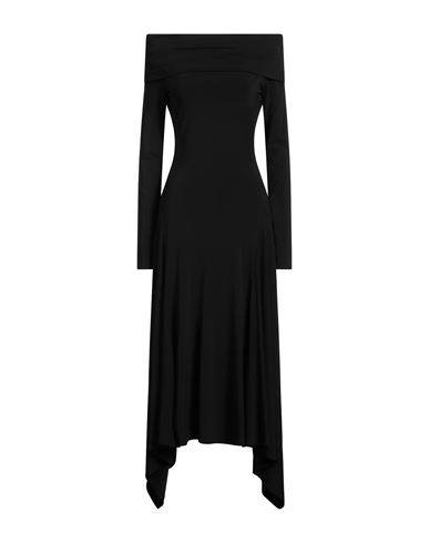 Shop Max Mara Woman Midi Dress Black Size 8 Viscose, Elastane