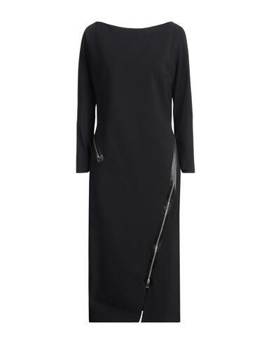 CHIARA BONI LA PETITE ROBE CHIARA BONI LA PETITE ROBE WOMAN MIDI DRESS BLACK SIZE 10 POLYAMIDE, ELASTANE 