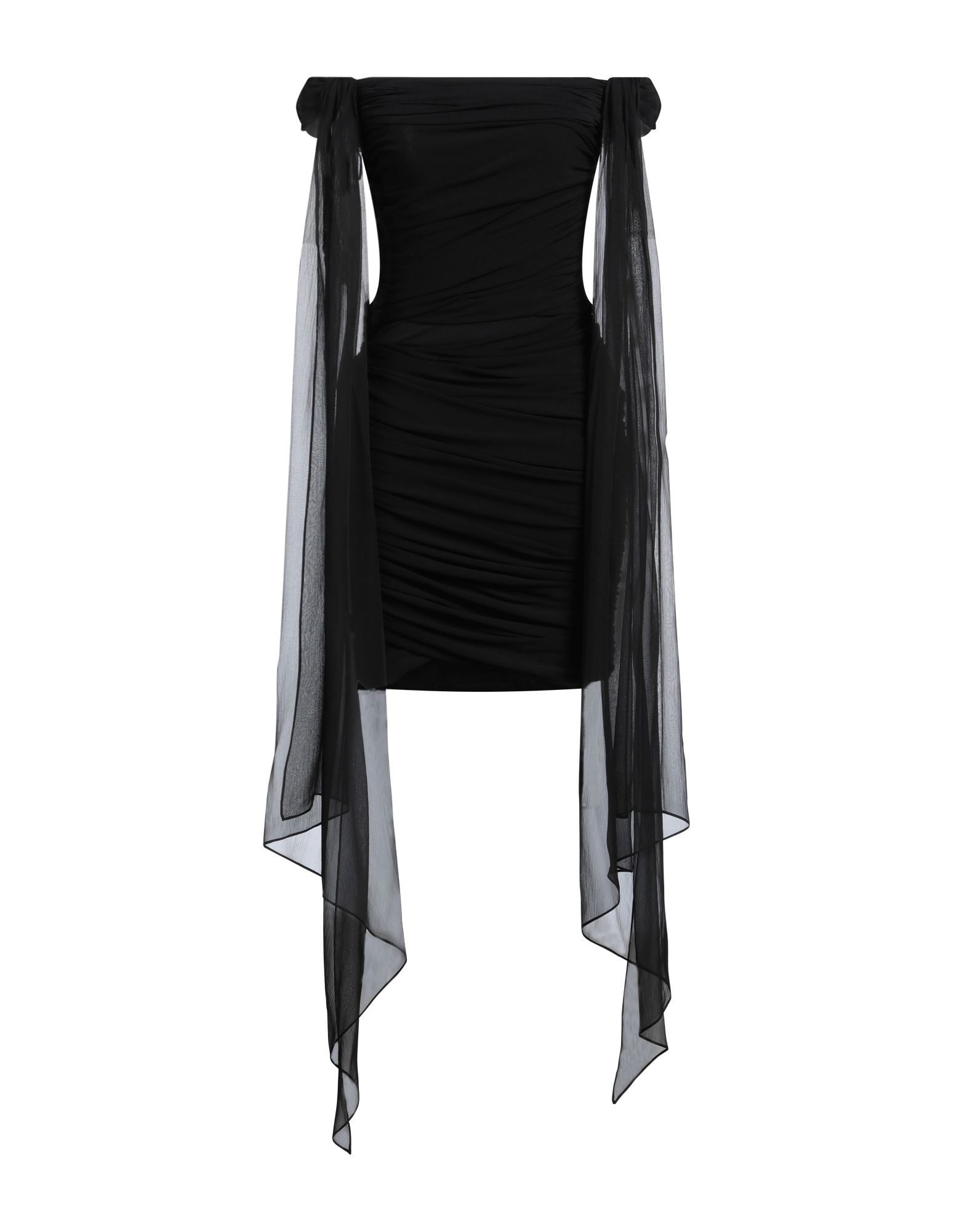 《セール開催中》GIVENCHY レディース ミニ丈ドレス ブラック 36 レーヨン 92% / ポリウレタン 8%