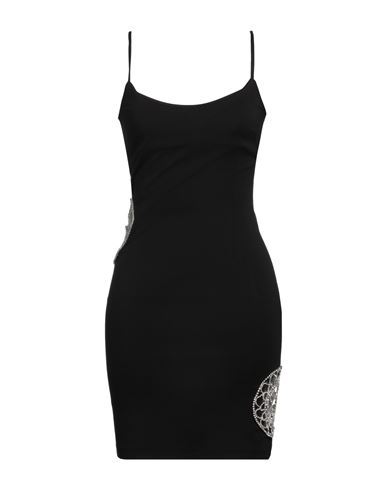 Shop Gaelle Paris Gaëlle Paris Woman Mini Dress Black Size 10 Viscose, Polyamide, Elastane