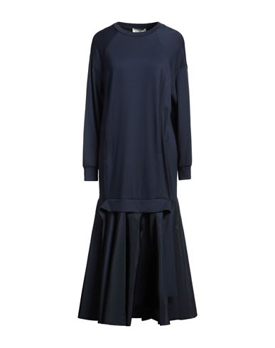 Shop Meimeij Woman Midi Dress Midnight Blue Size 6 Viscose, Polyamide, Elastane, Polyester, Acetate