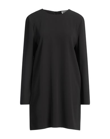 Merci .., Woman Mini Dress Black Size 10 Polyester, Elastane In Black