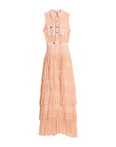Elisabetta Franchi Red Carpet Woman Maxi Dress Salmon Pink Size 6 Viscose, Polyester