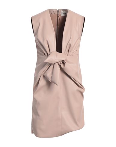 Dixie Woman Mini Dress Blush Size M Polyester, Polyurethane In Pink