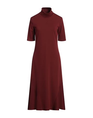 Max Mara Women's Cady Mock Turtleneck Midi-dress In Red
