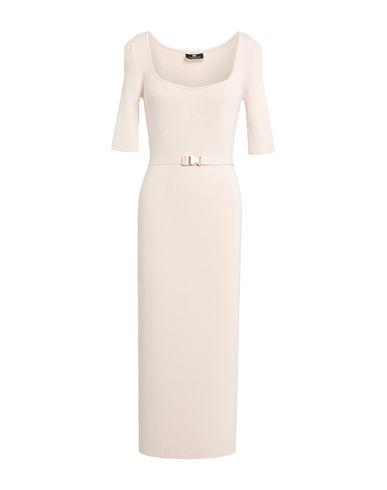 Elisabetta Franchi Woman Midi Dress Cream Size 12 Viscose, Polyester In White