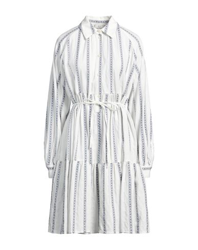 Woolrich White White Geo Jacquard Mini Dress In White