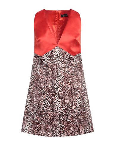 Shop Elisabetta Franchi Woman Mini Dress Tomato Red Size 4 Polyester