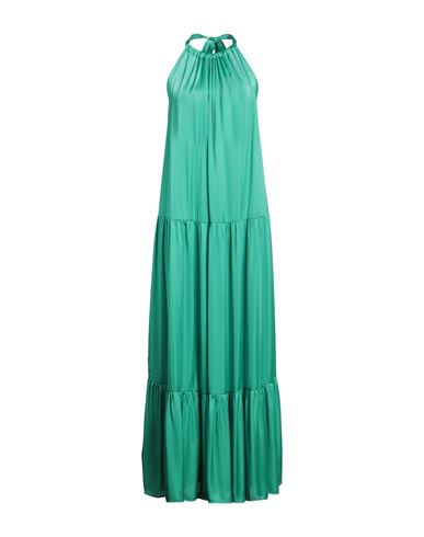 Liu •jo Woman Maxi Dress Green Size 8 Polyester In Green