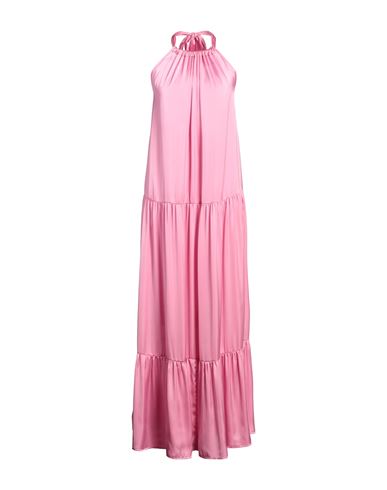 Liu •jo Woman Maxi Dress Pink Size 10 Polyester In Pink