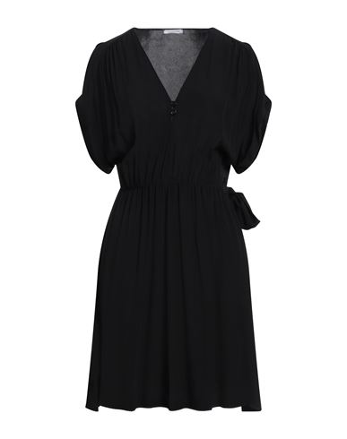 PATRIZIA PEPE PATRIZIA PEPE WOMAN MINI DRESS BLACK SIZE 8 VISCOSE 